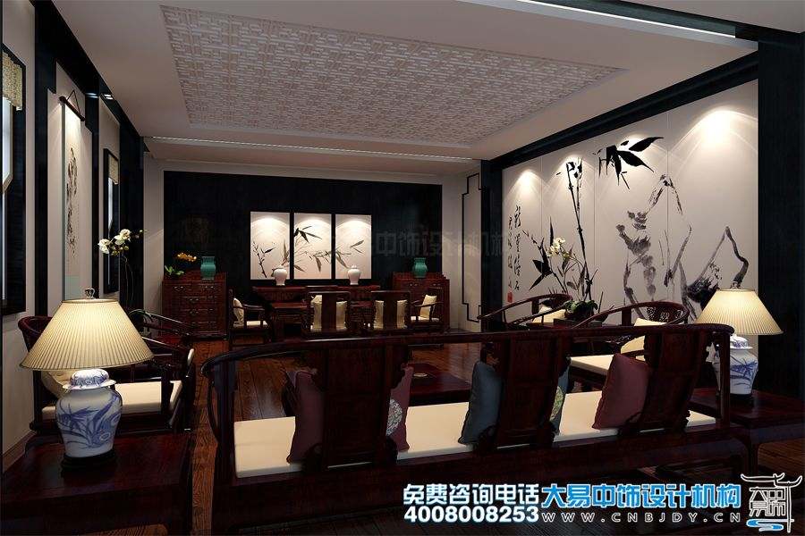 北京朝陽高端中式會所設(shè)計