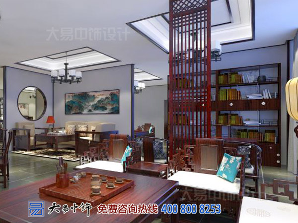 陜西西安紅木展廳中式裝修 古城墻下的傳統中式設計魅力