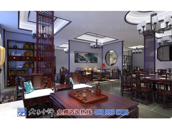 陜西西安紅木展廳中式裝修 古城墻下的傳統中式設計魅力