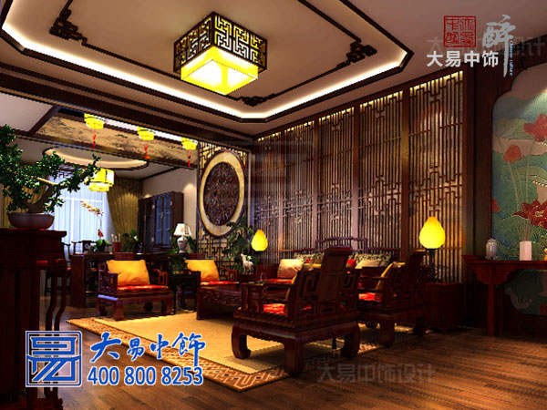 西安550平米別墅中式裝修 開(kāi)啟復(fù)古典雅精致生活