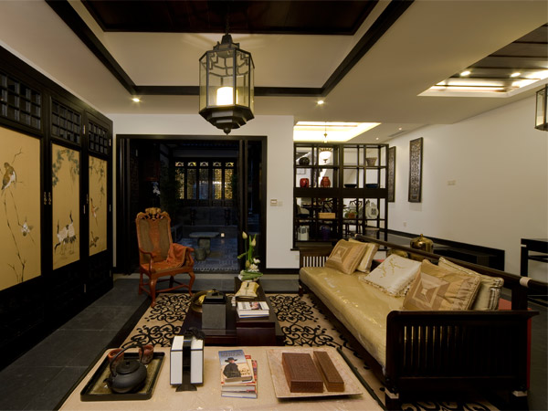 新中式風格裝修設計 淡雅含蓄現代裝修效果圖