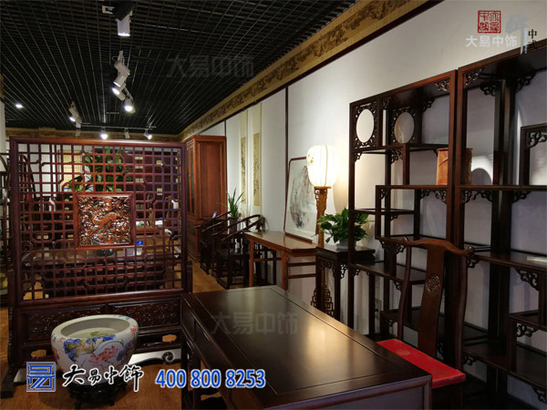 北京中式風格紅木家具展廳裝修設計高貴大氣